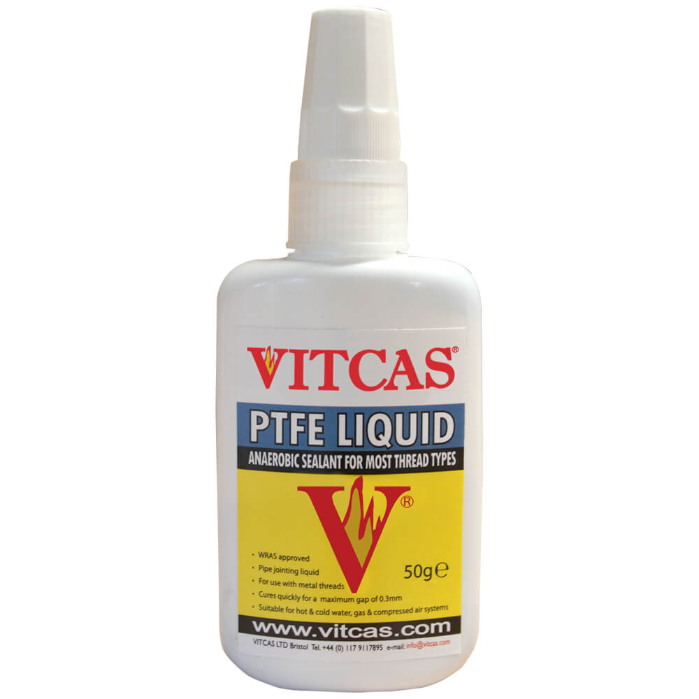 Vitcas Liquid PTFE for compatible metal threaded joints